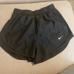 Nike dri-fit running shorts / all black / size small